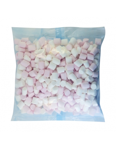 Mini roze en witte marshmallows 200g x 20