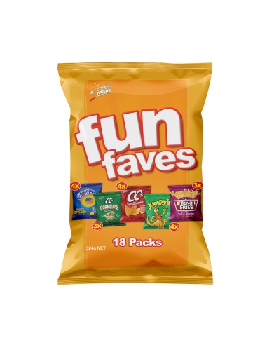 SnackAbrands Fun Favor Faves Variedad Multi Pack 324G