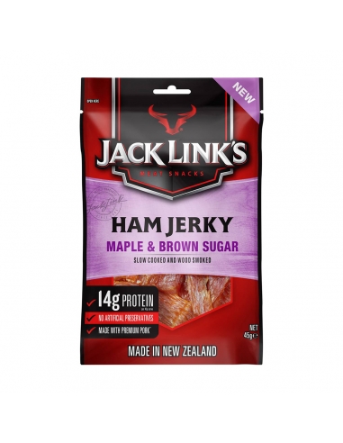 Jack Links Ham Jerky Maple et sucre brun 45g x 10