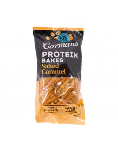 Caramelo salado de proteínas de Carman 70g x 12