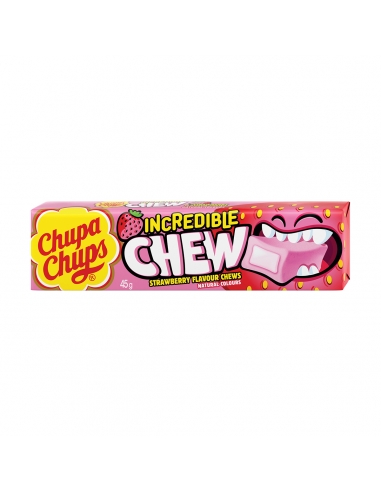 Chupa Chups incredibile masticare fragola 45g x 20