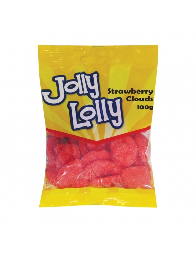 Jolly lolly aardbei wolken 100g x 20