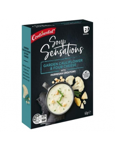 Sentenze continentali di zuppa di cavolfiori e formaggi 62gm x 7