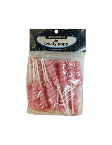 Lolliland Twisty Pops Pink and White 12g x 24