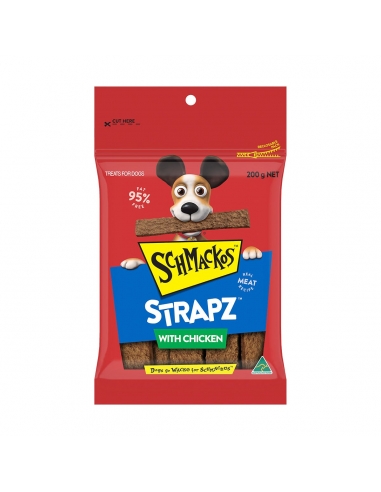 Schmackos Strapz With Chicken 200g x 1