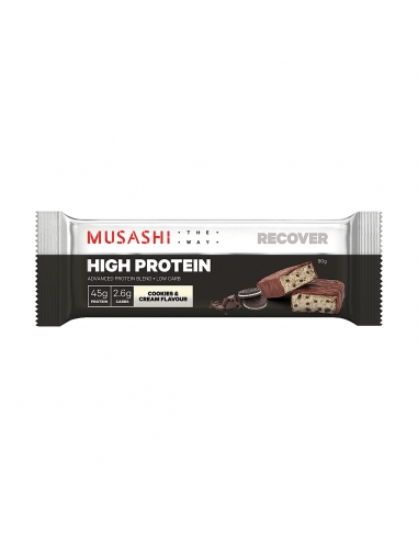 Musashi ad alta proteina cucina a basso contenuto di carboidrati e crema 90g x 12