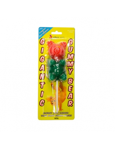 Lolliland gigantesque ours gummi sur bâton 227g x 6