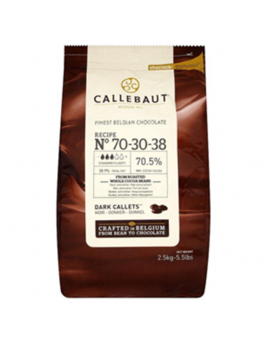 Callebaut Chocolate Dark Callet 70 pourcentage 2 5 kg Paquet