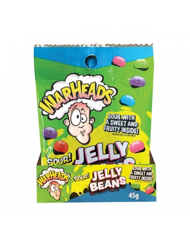 Warshead Sour Jelly Bean 45G x 12