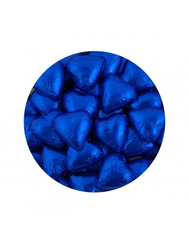 Lolliland Chocolate Hearts Blue oscuro 120 piezas 1 kg