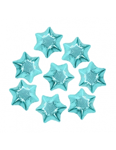 Lolliland Chocolate Stars Baby Blue Foil 120 stuks 1 kg