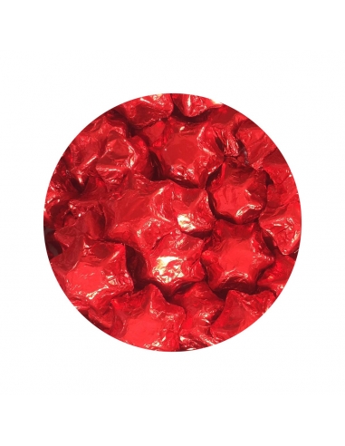 Lolliland Chocolate étoiles Foil rouge 120 pièces 1kg