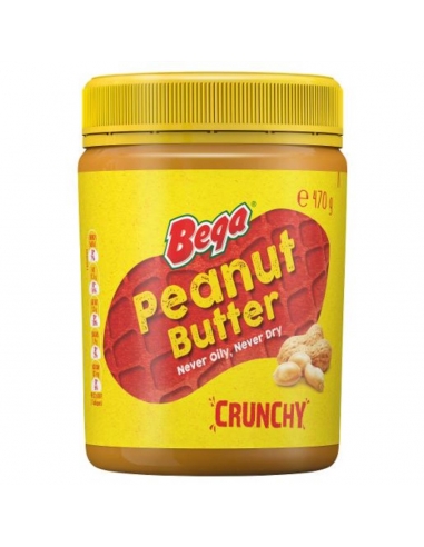 Bega knusprig Erdnussbutter 470 g x 6