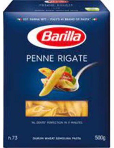 Pacchetto da 500 gr rigato da pasta pasta barilla