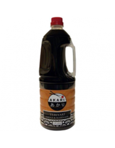 Akari -saus en marinade teriyaki premium Japans 1 8 lt fles