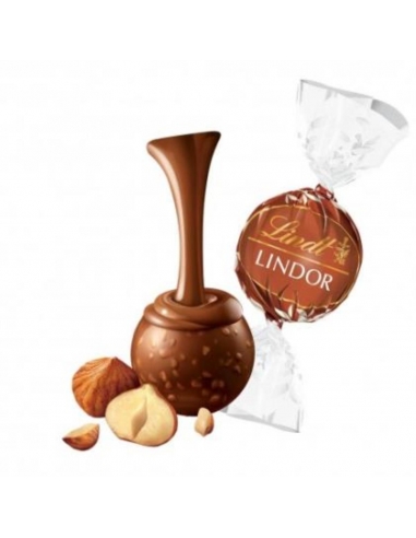 Lindt Czekoladowy Lindor z orzechami laskowymi, opakowanie 800 sztuk w kartonie