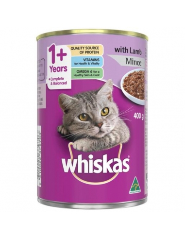 Whiskas 1 lata Mince Lamb can 400 gm