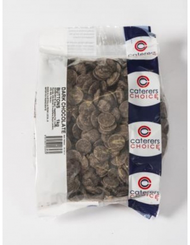 Caterers Choice Chocolate Boutons Dark 1 kg Paquet