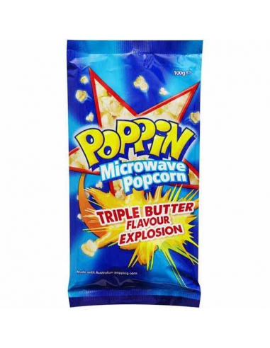 Poppin Palabra de microondas triple mantequilla 100g