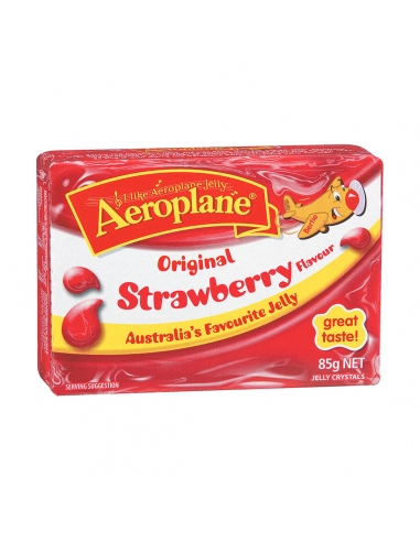 Gelatina de avión Strawberry 85G