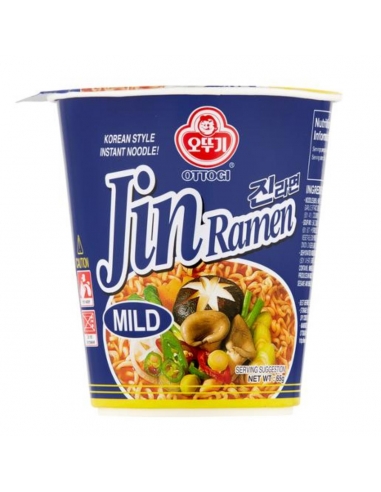 Ottogi Mild Jin Ramen Noodle Cup 65 g x 6