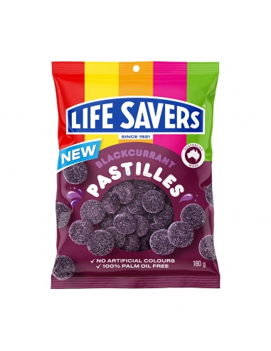 Brackcurrant Lifesaver Pastilles 180g x 12