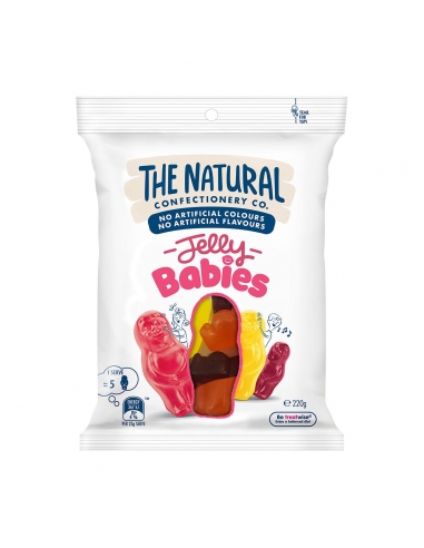 La compañía de confitería natural Jelly Babies 220g x 18