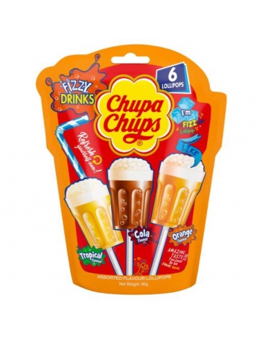 Chupa Chups Węglowodanowy worek z lizaka 6 paczek 15gm x 8