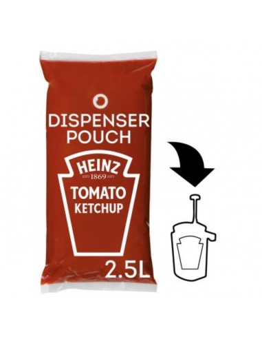 Heinz ketchup salsa-o-matic 3 x 2 5lt cartone