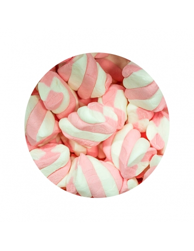 Roze en witte twist mallow 800 g