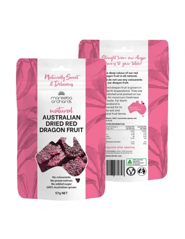 Mareeba Orchards Dried Dragon Fruit 57g x 6