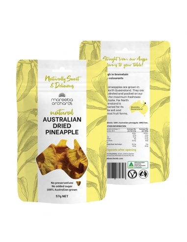 Maeeba Orchards Natural Australian Suszony ananas 57G x 6