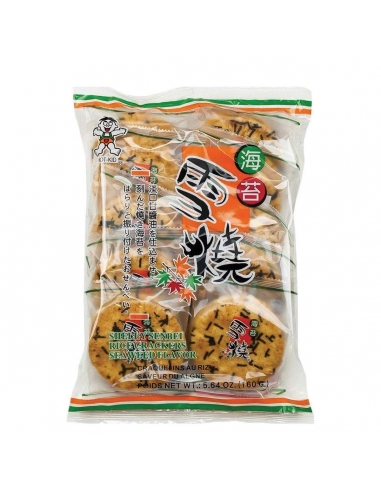 Shelly Senbei Crackers de arroz de algas 160G x 1