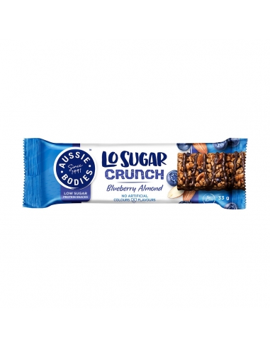 Australijskie zbiorniki lo Sugar Crunch Blueberry migdał 33G x 12