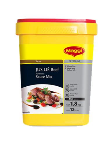 Maggi jus de bœuf de bœuf mélange 1 8 kg baignoire