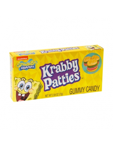 Krabby Patties Colours Gummy Candy 72g x 12