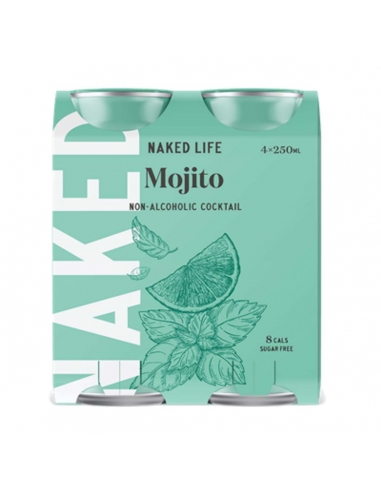 Vida desnuda no alcohólica mojito spritz 250ml x 24