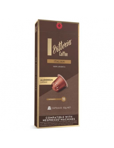 Vittoria Aluminium Capsules de café italien 10pk