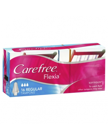 Carefree Flexia Tampons Reg 16