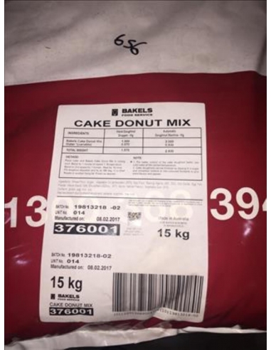 Bakels Donut Cake mélange un sac de 15 kg