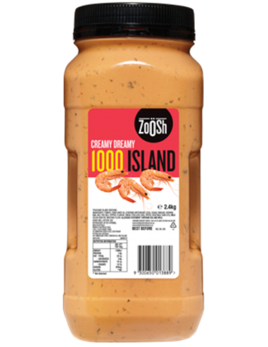 Zoosh aderezo mil biberilla de gluten de la isla 2 4 kg
