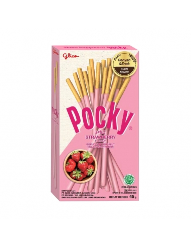 Glico Pocky Stick Biscuits aux fraises 45g x 10