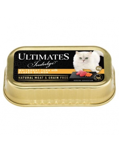 Ultimates Indulge Whitemeat tonno con salmone sfaldato 85 gm x 10