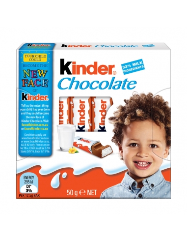 16 bâtonnets Kinder Chocolat au lait - Livraison Épicerie Francaise