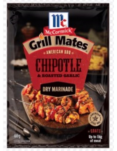 Mccormick Marinade Chipotle & Roasted Garlic Grill Mates 40 Gr x 1