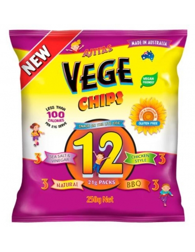 Ajitas Vegetable Chips Multi Pack 250 gm