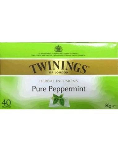 Twinings pepermunt infusie theezakje 80 gm x 4