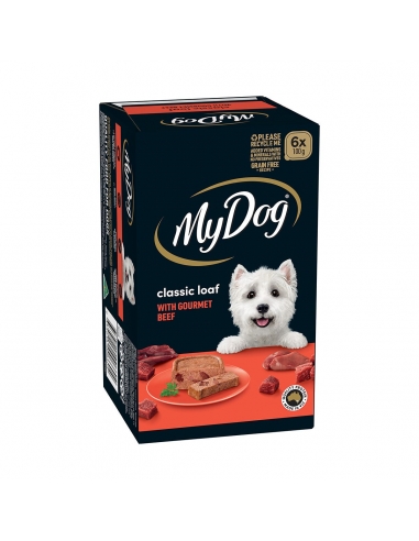 Mijn dog klassiek brood met gastronomisch rundvlees 100 g 6 pack x 1