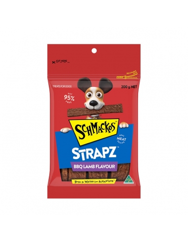 Schmackos Strapz BBQ Agnello Sapore 200g x 1