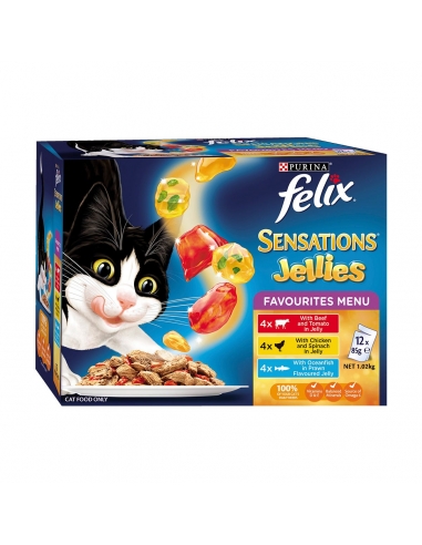 Felix Sensations Jellies Ulubione menu 85G 12